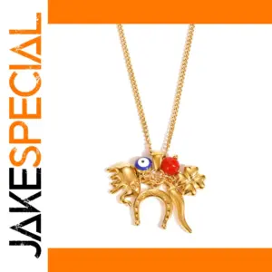 Gold-Plated Stainless Steel Pendant Necklace