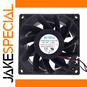 90x90x38mm Black Computer Cooling Fan