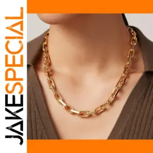 Minimalist Gold Stainless Steel Necklace JDN0111004