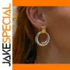 Stainless Steel Double Hoop Earrings 2407100