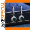 925 Silver Multicolored Zircon Earrings for Women