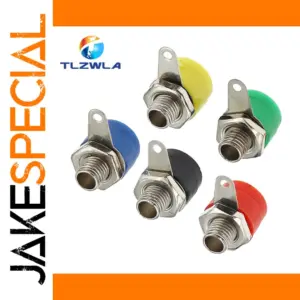 Set of 10 Colorful Banana Binding Post Adapters