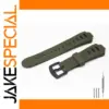 Green Rubber Watch Strap for Suunto Observer Models