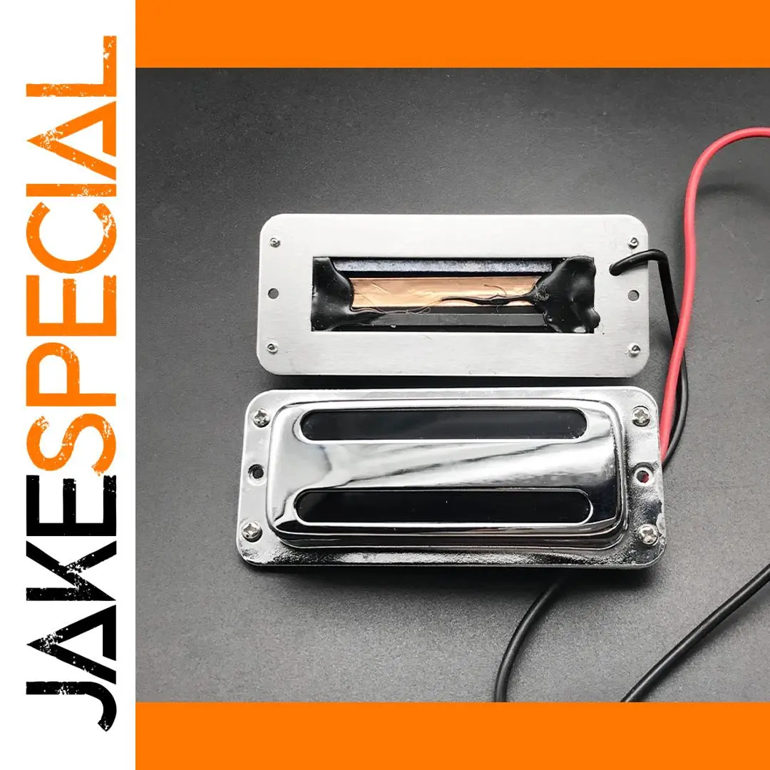 Silver Double Coil Pickup for Electric Guitar 1 Silver Double Coil Pickup for Electric Guitar