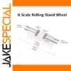 N Scale Railway Train Roller Wheel Set