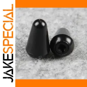 Black Plastic Guitar Switch Tips Set of 20