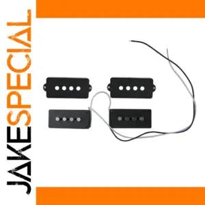 Open-Style Alnico 5 Bass Pickup Set for 4-String Guitar