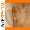 Elegant Stainless Steel Gold Necklace for Women