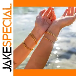 Gold-Plated Stainless Steel Cuff Bracelet