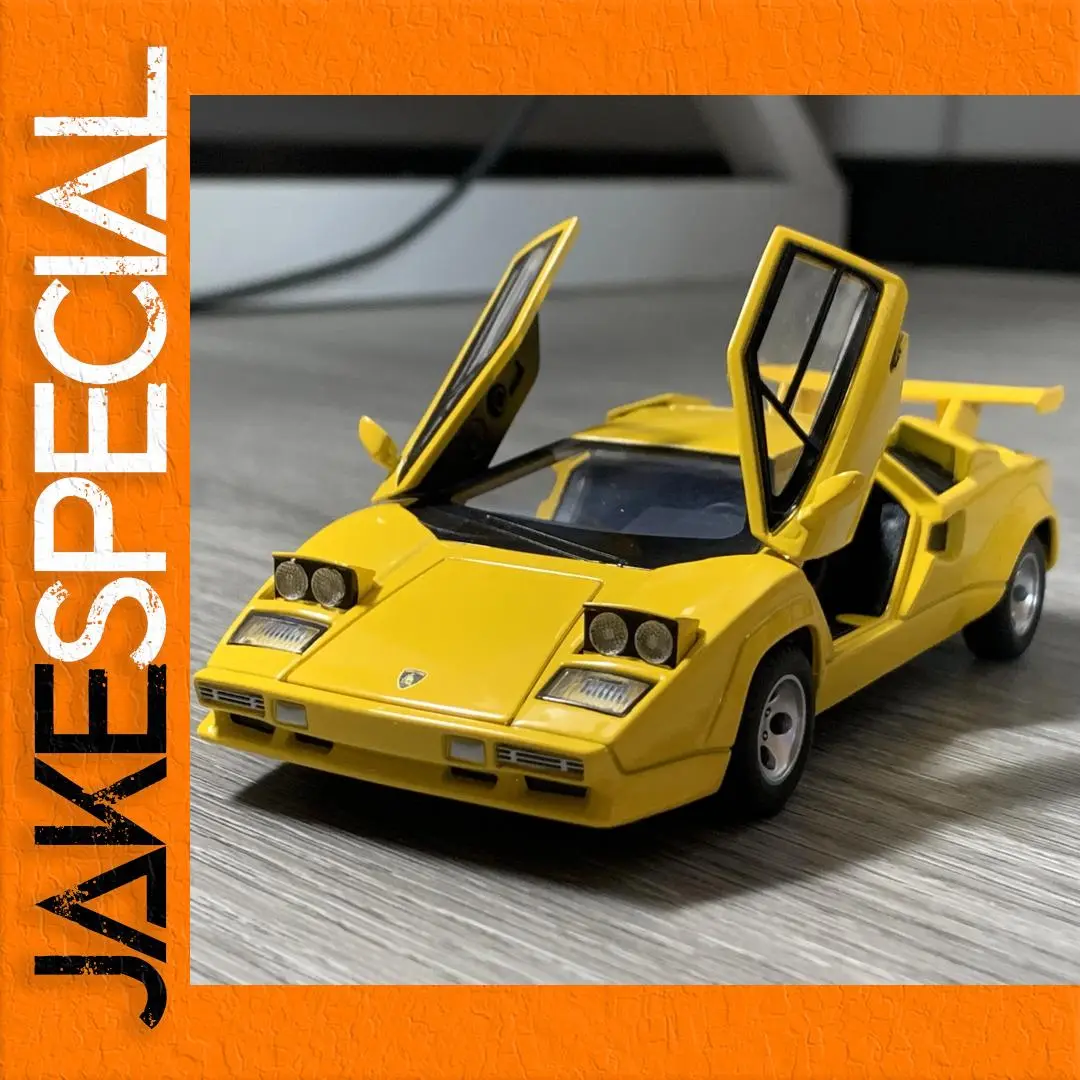 Vibrant Yellow Lamborghini Countach LP500S Model 1 Vibrant Yellow Lamborghini Countach LP500S Model