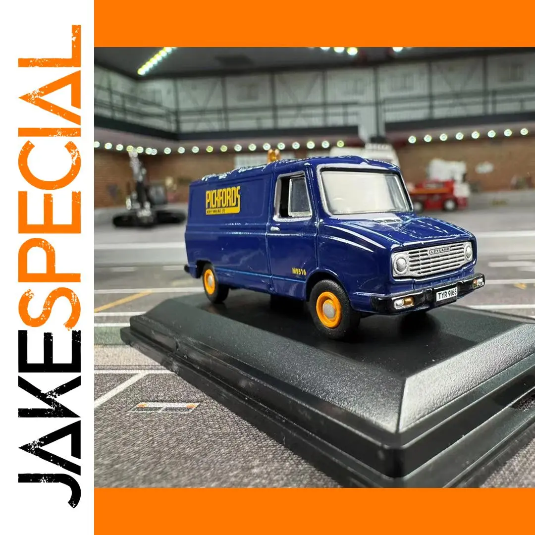 Vibrant Blue 1:76 Scale Diecast Van Model 1 Vibrant Blue 1:76 Scale Diecast Van Model
