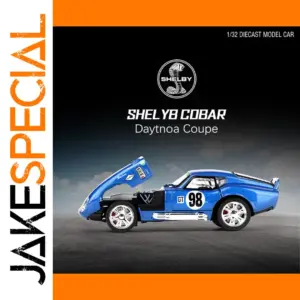 Vibrant Blue Shelby Cobra Daytona Coupe Model