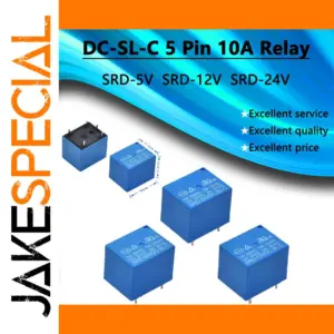 Blue 5-Pin Relay for Electronic Projects
