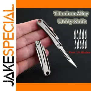 Titanium Folding Scalpel with Replaceable Blades