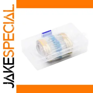 600-Piece Metal Film Resistor Set for Electronics