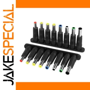 8-in-1 Laptop DC Power Jack Adapter Set