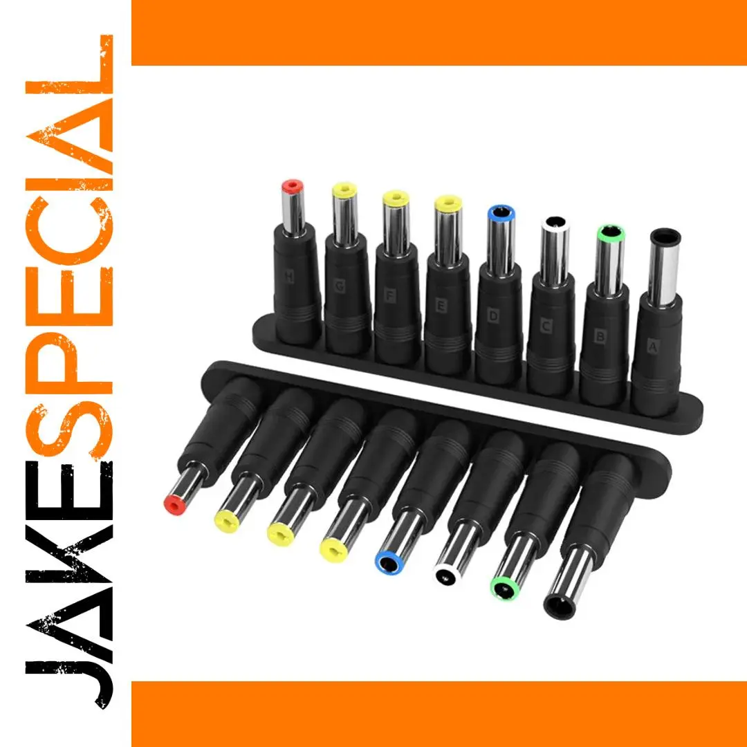 8-in-1 Laptop DC Power Jack Adapter Set 1 8-in-1 Laptop DC Power Jack Adapter Set