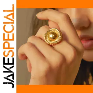 Retro Spiral Gold Ring for Women