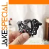 Miniature Doll Hairband with Black & White Bows