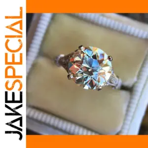 Elegant Sterling Silver Zircon Ring for Women