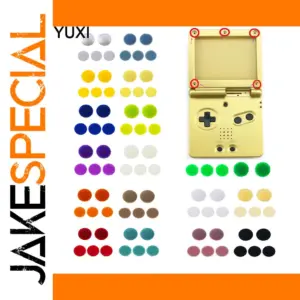 Vibrant Rubber Dust Plugs for GBA SP