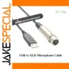High-Quality USB to XLR Microphone Cable (0.6m)