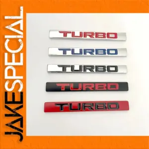 Turbo Emblem for Car Rear Trunk - 11.2cm Alloy Badge