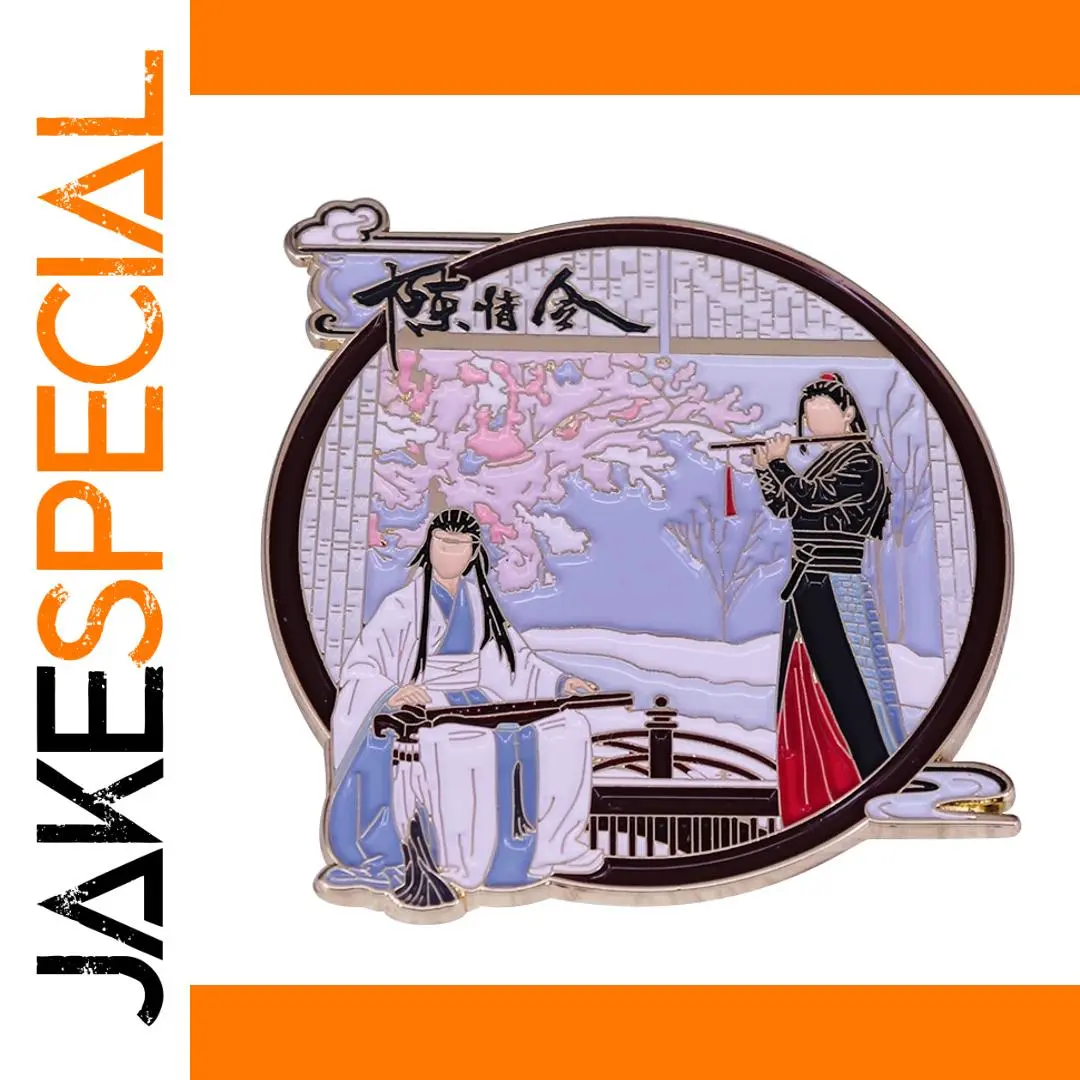 Chinese Drama-Inspired Copper Brooch 30mm 1 Chinese Drama-Inspired Copper Brooch 30mm