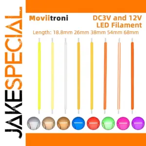 Vibrant LED Filament Bulb Set, 5 Pieces