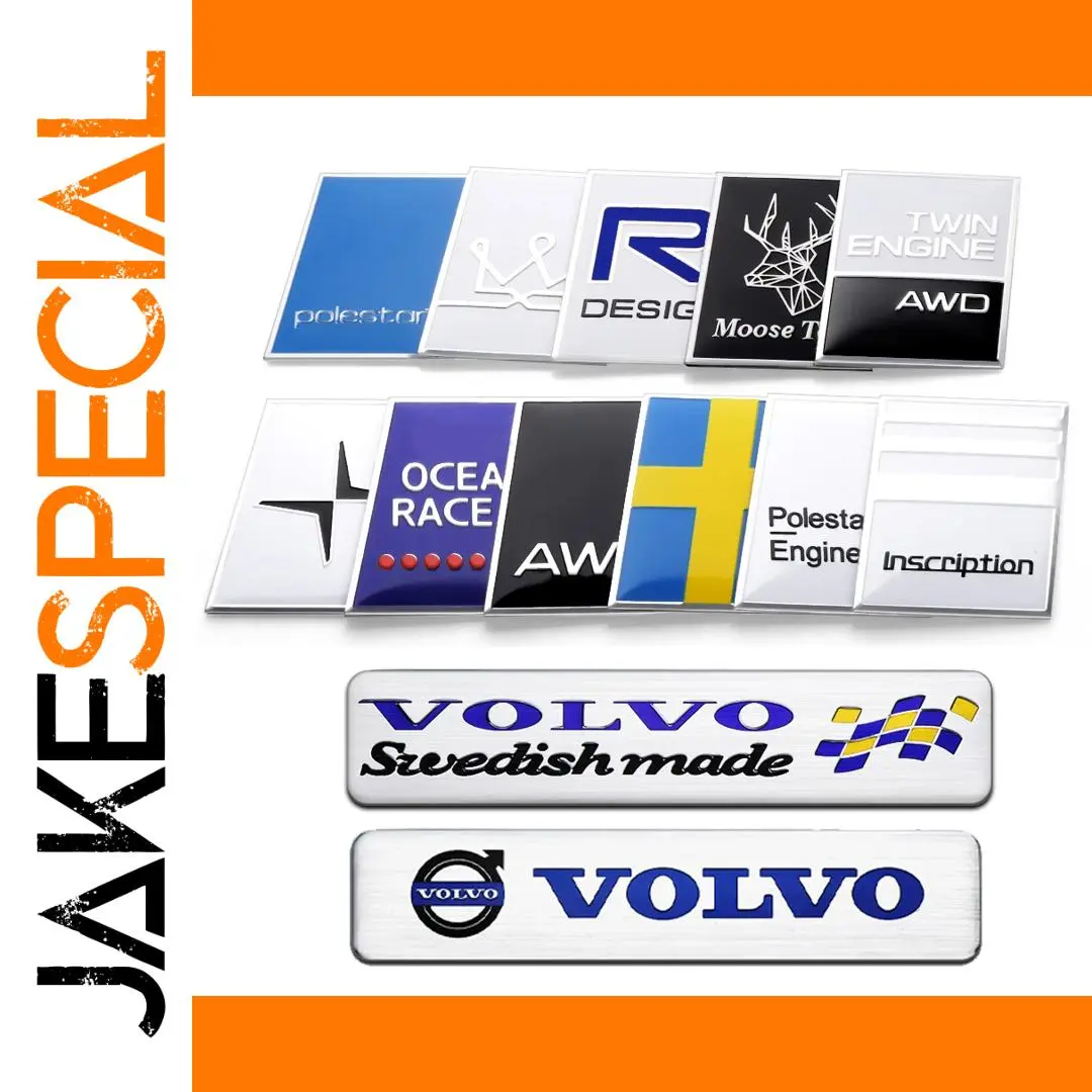 Aluminum Car Sticker for R-Design T6 AWD 1 Aluminum Car Sticker for R-Design T6 AWD
