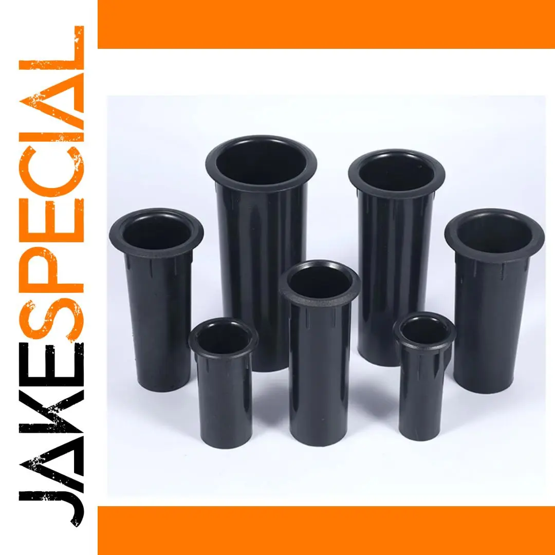 Black Plastic Speaker Port Tube Set (Multiple Sizes) 1 Black Plastic Speaker Port Tube Set (Multiple Sizes)