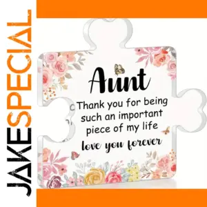 Acrylic Puzzle Plaque for Desk or Shelf