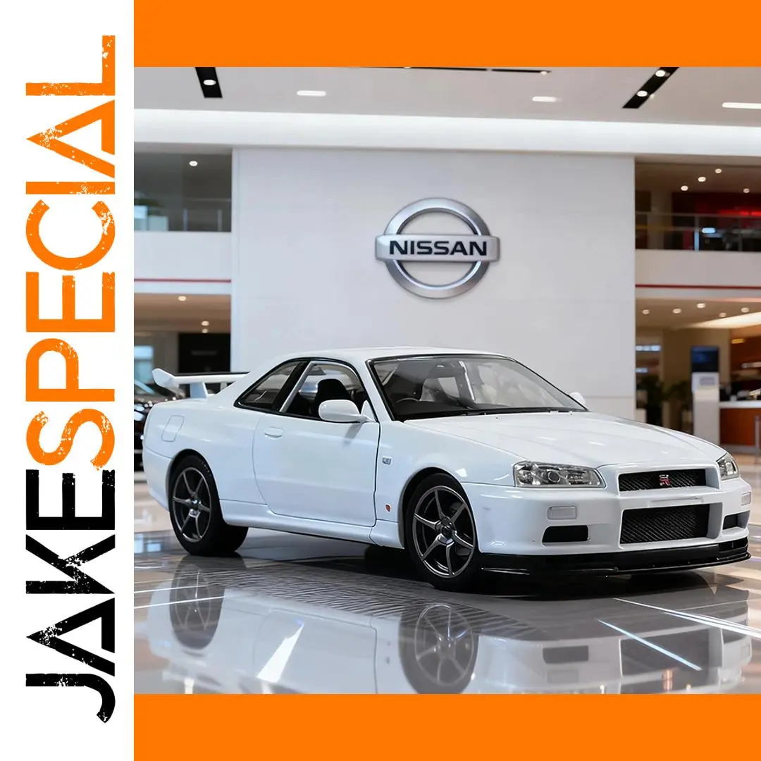 WELLY Nissan Skyline GTR R34 Alloy Model 1 WELLY Nissan Skyline GTR R34 Alloy Model