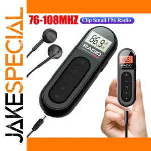 Compact Portable FM Radio 76-108 MHz