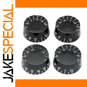 Left-Hand Guitar Control Knobs Set 6mm Acrylic