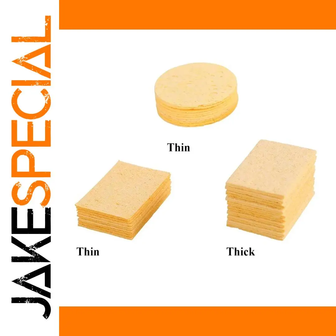 Yellow Soldering Tip Cleaning Sponges Set (10 Pieces) 1 Yellow Soldering Tip Cleaning Sponges Set (10 Pieces)