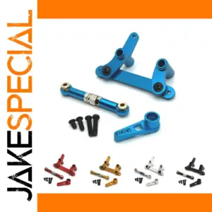 Blue Metal RC Steering Set for 1/16 Scale Models