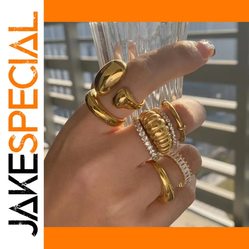 The Elegance of the Gold Stainless Steel Ring for Women 1 c6257559002143c08155cd89 product image