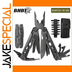 Multifunctional 19-in-1 Pliers Set with Damascus Blade