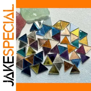 Vibrant Glass Mosaic Tile Set for Crafts