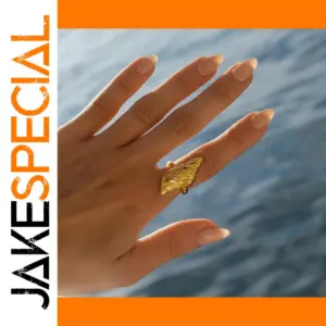 Elegant Gold Stainless Steel Women's Ring