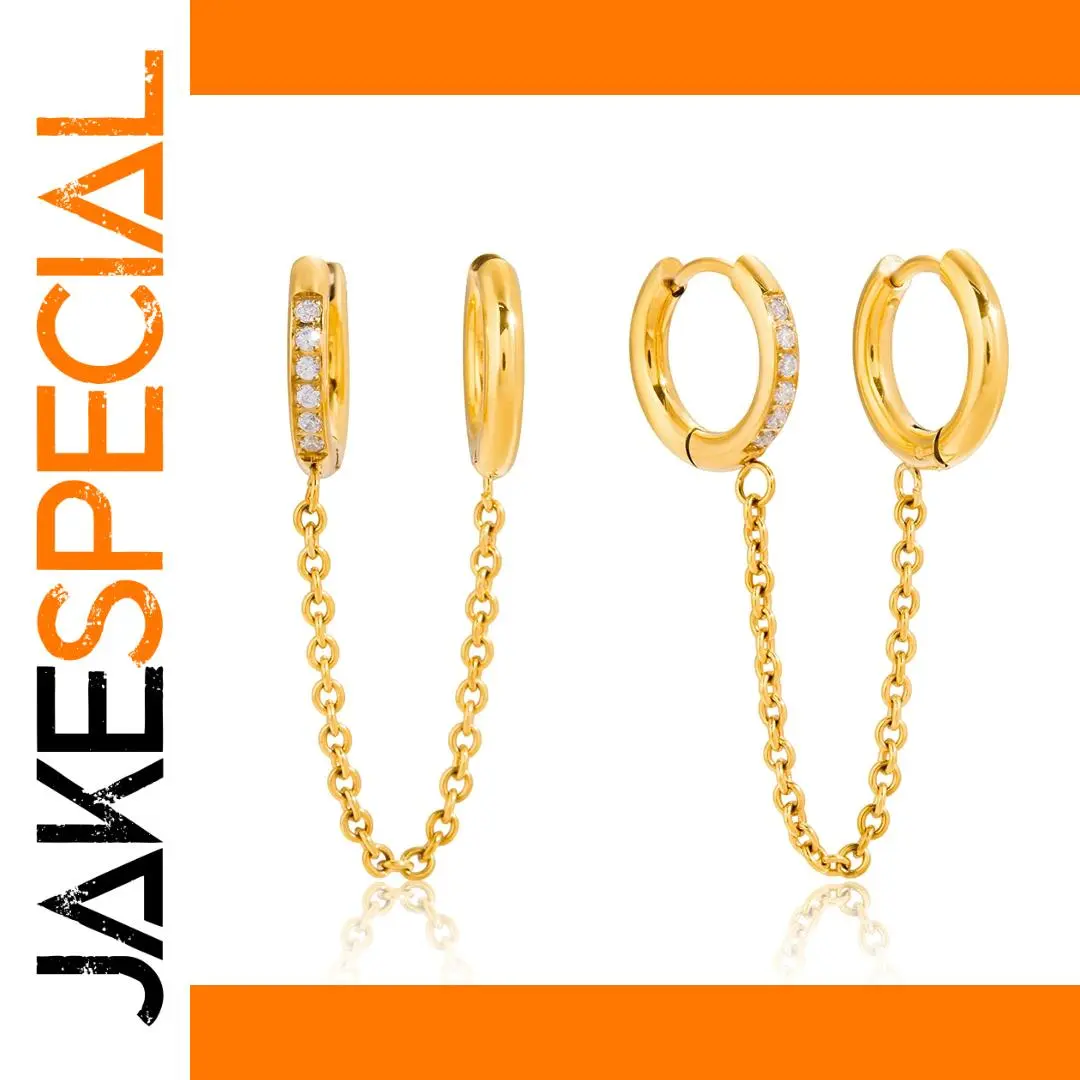 Gold-Tone Stainless Steel Clip Earrings 15mm 1 Gold-Tone Stainless Steel Clip Earrings 15mm