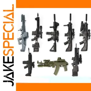 8-Piece 1:6 Scale Gun Model Set for Collectors