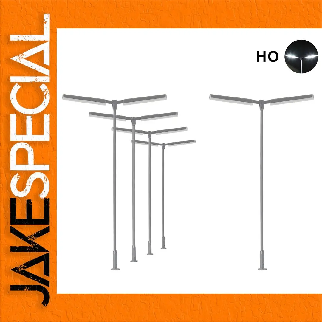 HO Scale Street Lamp Set with LEDs 1 HO Scale Street Lamp Set with LEDs