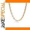 Elegant Two-Tone Stainless Steel Necklace