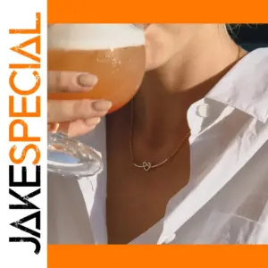 Elegant Double Heart Necklace in Stainless Steel