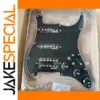 Black Stratocaster-Style Pickguard Set for Fender Guitars