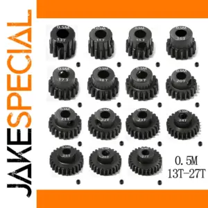 Steel Pinion Gear Set for RC Cars
