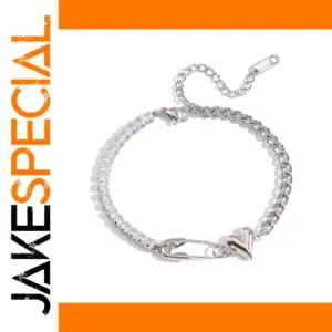 Stainless Steel Heart Bracelet Model JDB0204004-S