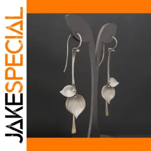 Vintage Botanical Leaf Earrings Model X234